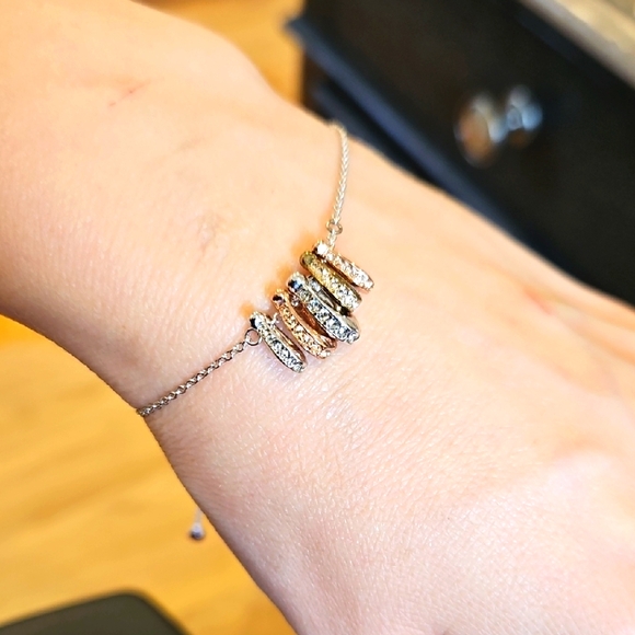 Coach Pave Multicolor Adjustable Slider Bracelet - Picture 1 of 7